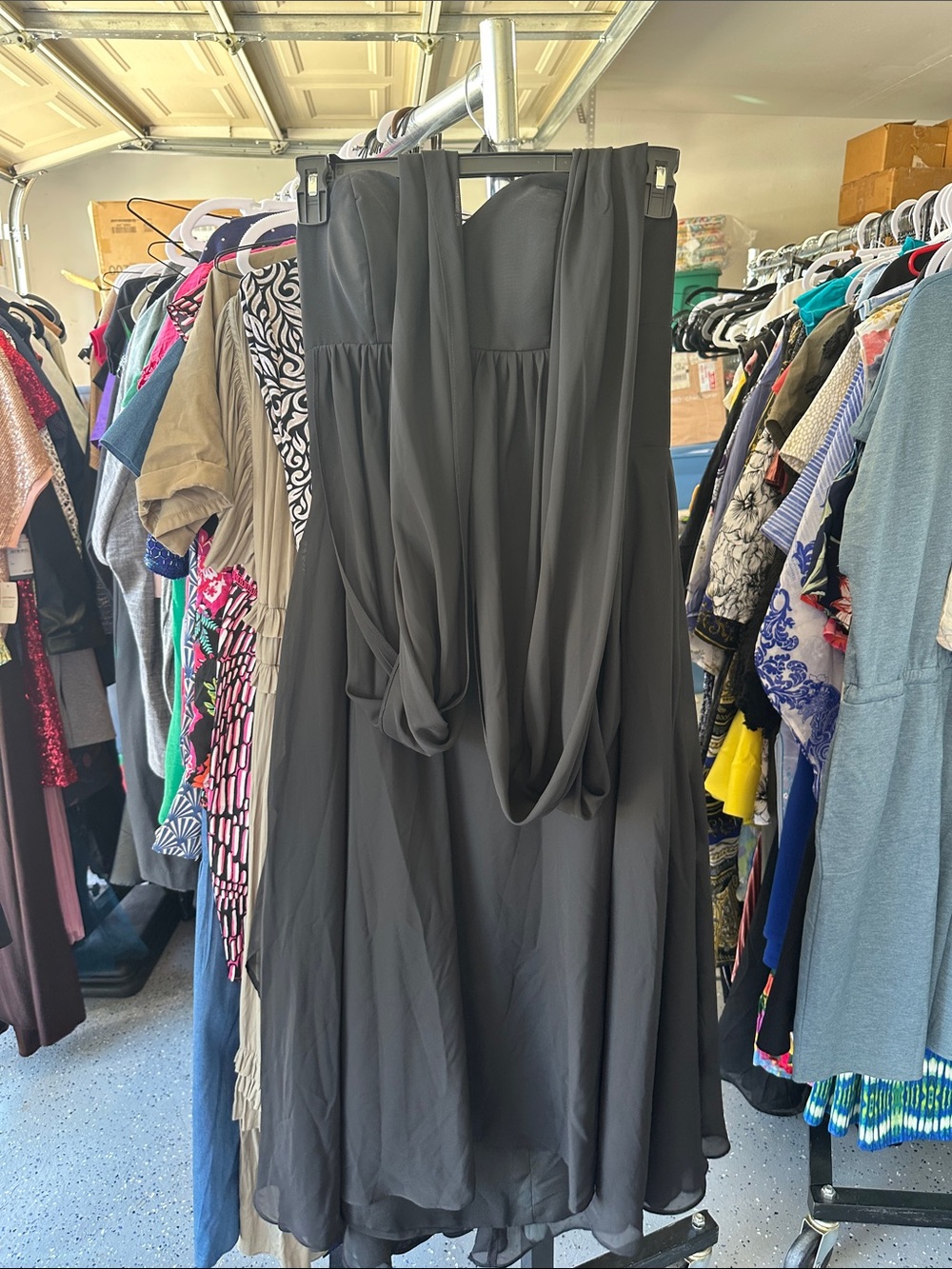 Strapless Black Evening Dress - Classic Formal Gown NWT